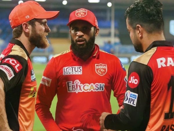 IPL 2021 SRH vs PBKS: Kane Williamson with Adil Rashid and Rashid Khan