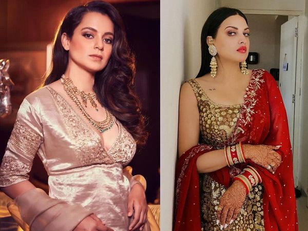 Kangana Ranaut and Himanshi Khurana