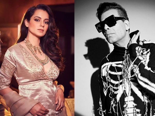 Kangana Ranaut and Karan Johar