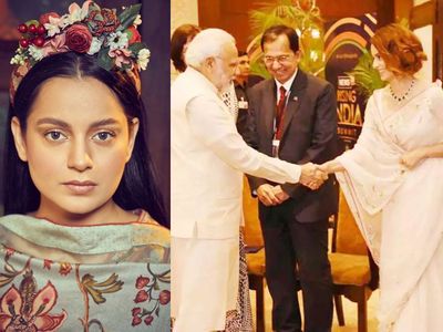 Kangana Ranaut with PM Narendra Modi Kangana Ranaut with PM Narendra Modi