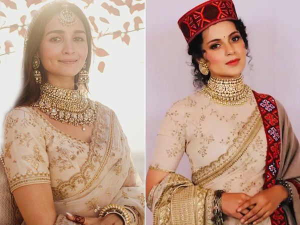 Alia Bhatt Bride saree Fashion Copy: Kangana Ranaut And Sonam kapoor previously wore same saree which RK Wife Alia wear in wedding ceremony