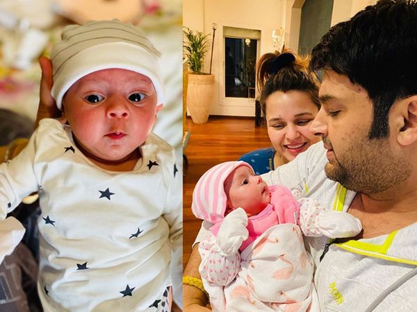 Kapil Sharma with his Wife Ginni Chatrath and daughter Anayra Sharma