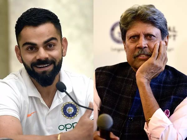 Virat Kohli and Kapil Dev