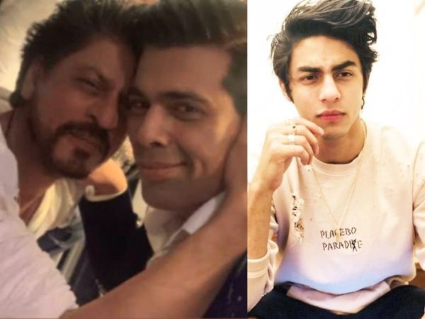 Karan Johar, Shah Rukh Khan and Aryan Khan