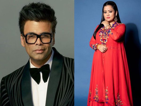 Karan Johar and Bharti Singh