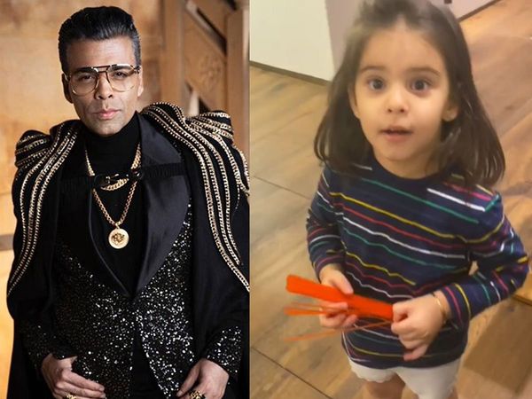 Karan Johar and his daughter Roohi