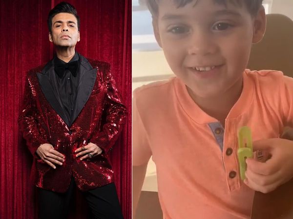 Karan Johar and son Yash Johar