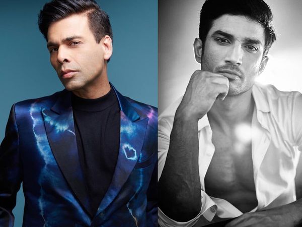 Karan Johar and Sushant Singh Rajput