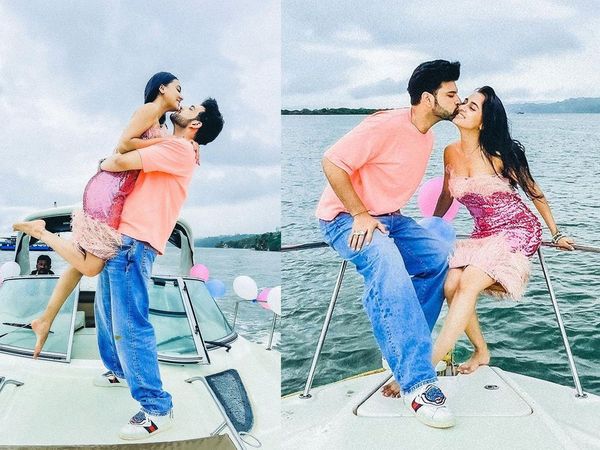 Tejasswi Prakash with boyfriend Karan Kundrra