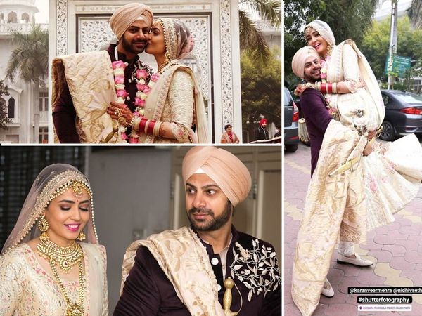 Pavitra rishta Tv Actor Karan Veer Mehra And Nidhi Seth Ties the knot check wedding pictures