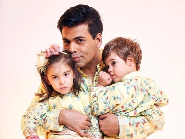 Karan Johar with his Children