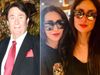 Kareena and Karisma with Father Randhir Kapoor