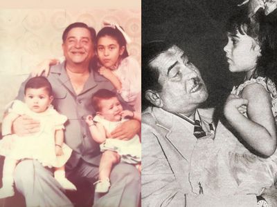 Late Raj Kapoor with his Grand Children Late Raj Kapoor with his Grand Children