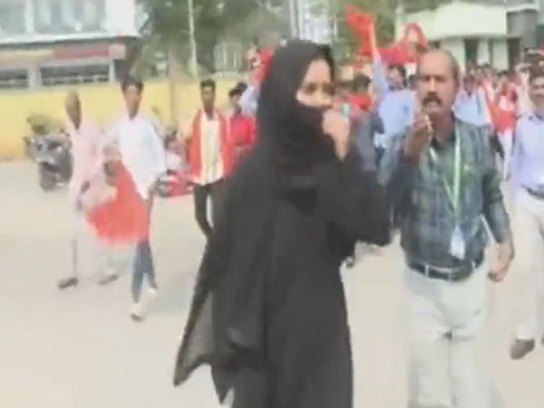 Jamiat Ulema-e-Hind will give a reward of 5 lakhs to the girl who raised the slogan of Allah Hu Akbar instead of Jai Shri Ram