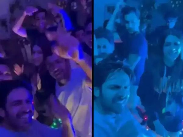 Shehzada schedule wrap up party Look How Kartik Aaryan and Kriti Sanon's CRAZY dance- 