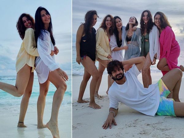 Katrina Kaif and vicky kaushal beach birthday party photos viral -