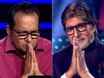 Amitabh Bachchan KBC 12 Pradeep Kumar Sood quit show On The 25 lakh Rupees question Amitabh Bachchan KBC 12 Pradeep Kumar Sood quit show On The 25 lakh Rupees question