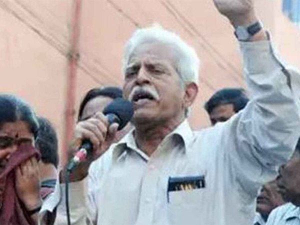 Kavi Varwar Rao admitted to JJ Hospital in Mumbai