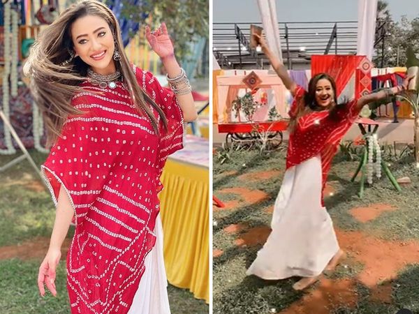 Anupamaa Actress madalsa sharma viral dance video on Holi Song mithun chakraborty daughter in law