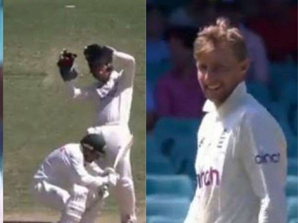 joe root surprises usman khawaja with the bouncer