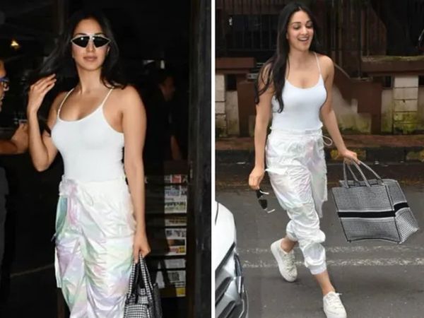 Kiara Advani fashion try her holographic pants style dress