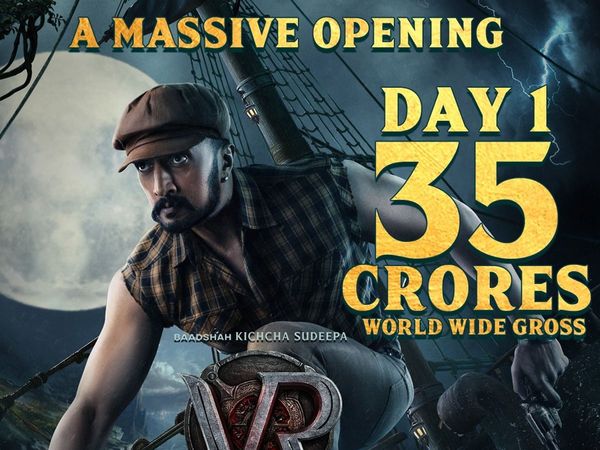 Vikrant Rona 35 crore worldwide tremendous opening of Kichcha Sudeep Film