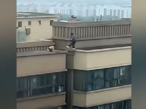 Kids Jump on Roof of 22 Storey Building in China Shocking Video Goes Viral