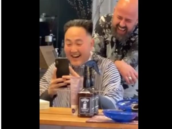 Haircut Video Man look like kim jong un funny video viral in hindi