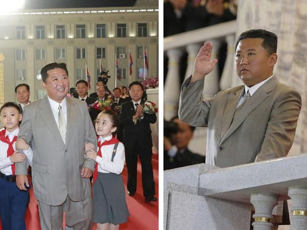 किम जोंग-उन बच्‍चों के साथ भी बेतक्‍कलुफ नजर आए