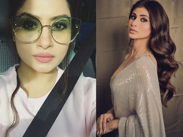 Krishna Mukherjee (Left) Mouni Roy (Right)