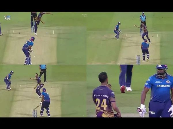prasidh krishna and kieron pollard had heated argument during mi vs kkr match