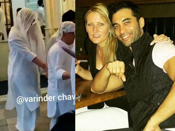 Kushal Punjabi with wife Audrey Dolhen