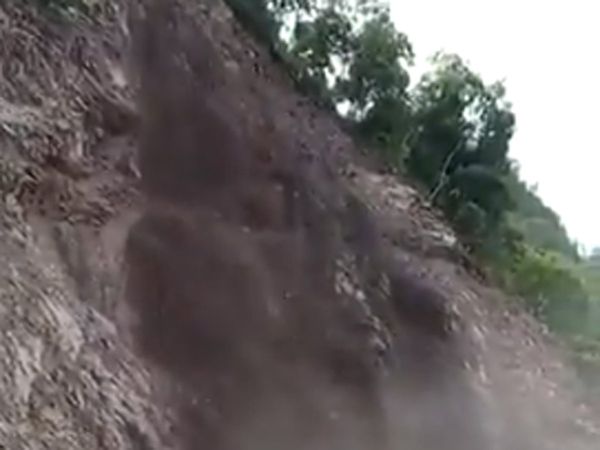 Badrinath highway blocked after landslide debris rolled down