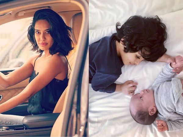 Lisa Haydon with her Sons