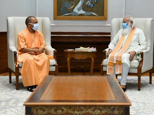 CM Yogi Adityanath reaches 7 Lok Kalyan Marg to meet PM Narendra Modi