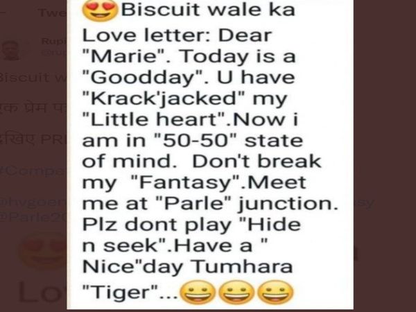Unique Love letter of biscuit wala goes viral on social media