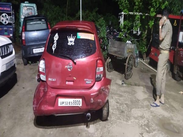 Car Climb On police constable 