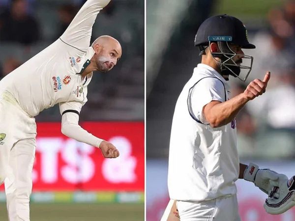 nathan lyon and virat kohli