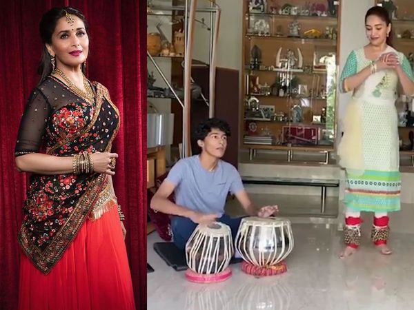 Madhuri Dixit with her son Arin