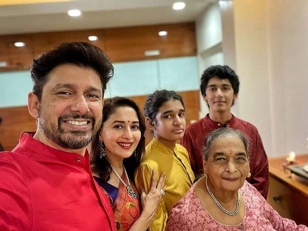 Madhuri Dixit with Family