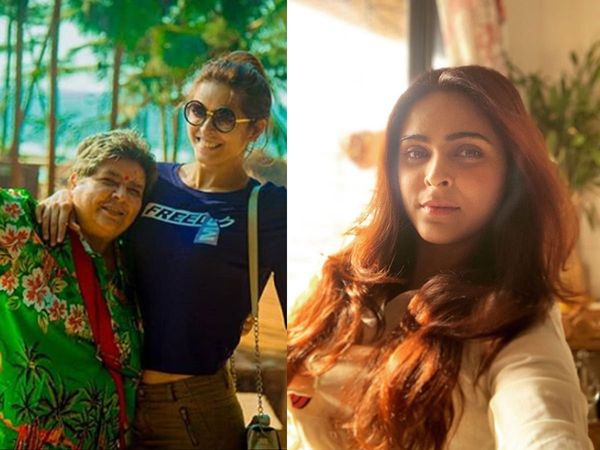 Madhurima Tuli with her mother