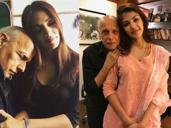 Rhea Chakraborty with Mahesh Bhatt