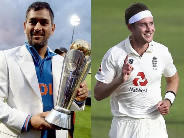 mahendra singh dhoni and stuart broad