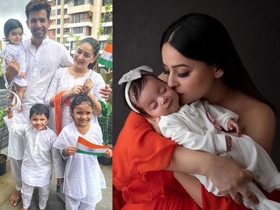 Mahhi Vij with her Family Mahhi Vij with her Family