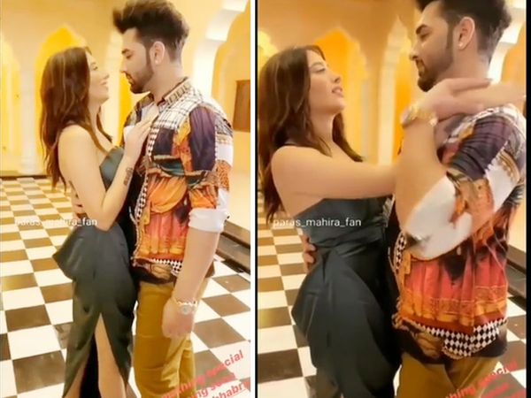 Paras chhabra Mahira Sharma Shooting Romantic Video From Upcoming project