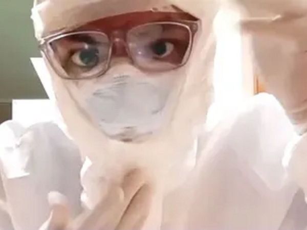 Worst make up tutorial ever A Doctor in PPE kit before seeing Corona patients see video