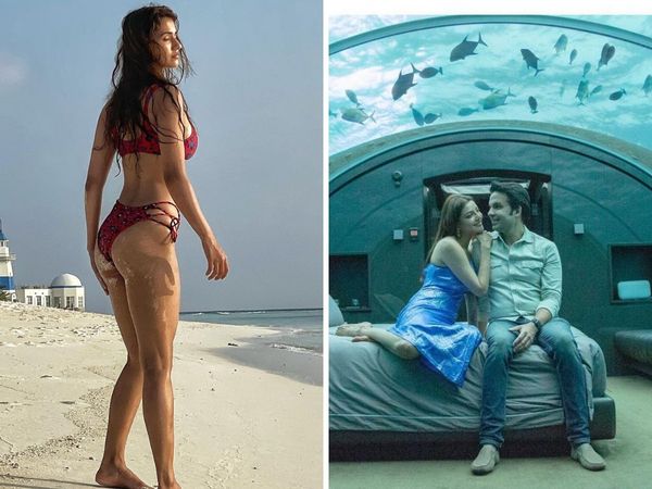 Bollywood Celebrities enjoying their holidays in Maldives disha patani tiger shroff kajal aggarwal farhan akhtar taapsee pannu 