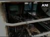 man set train coach on fire