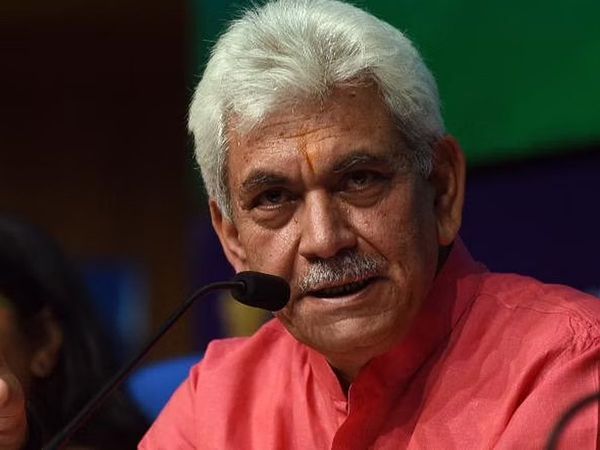 Manoj Sinha arrives home ministry Amit shah to review security of jammu and Kashmir