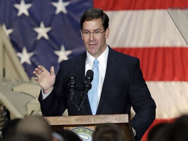 अमेरिका रक्षा मंत्री मार्क टी एस्पर का बड़ा बयान, तनाव बढ़ाने से बाज आए चीन